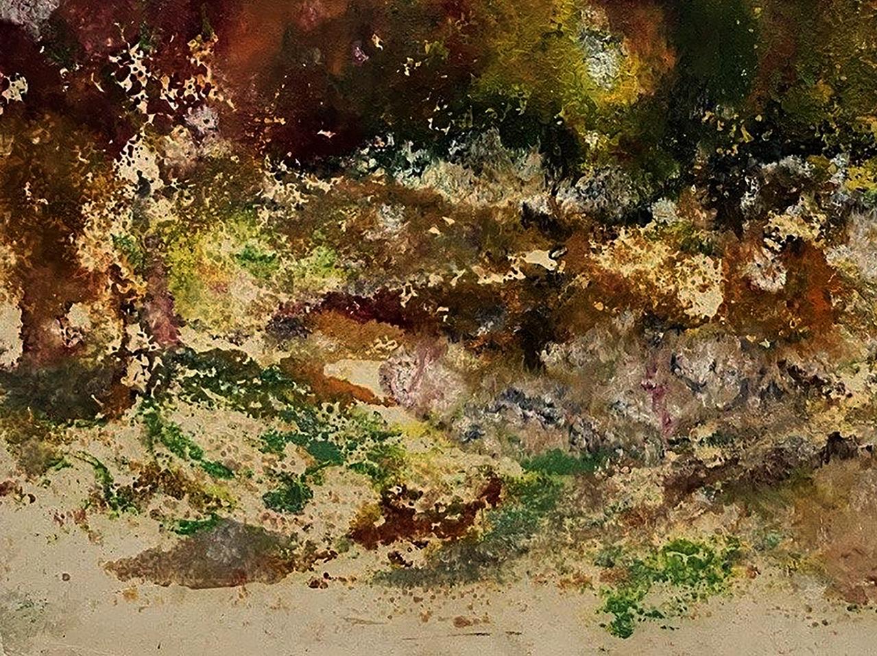 Oil painting Heart of Nature by Pavlo Miroshnychenko in earthy tones