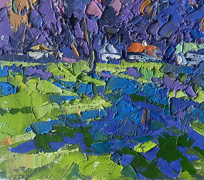Vibrant impressionist oil painting Clear morning by Oleksiy Ivanyuk