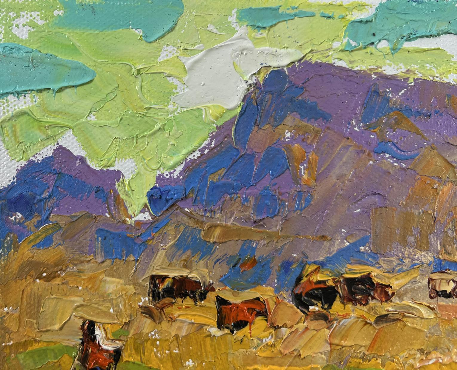 Vibrant impressionist oil painting Winds over the Steppe by Oleksiy Ivanyuk
