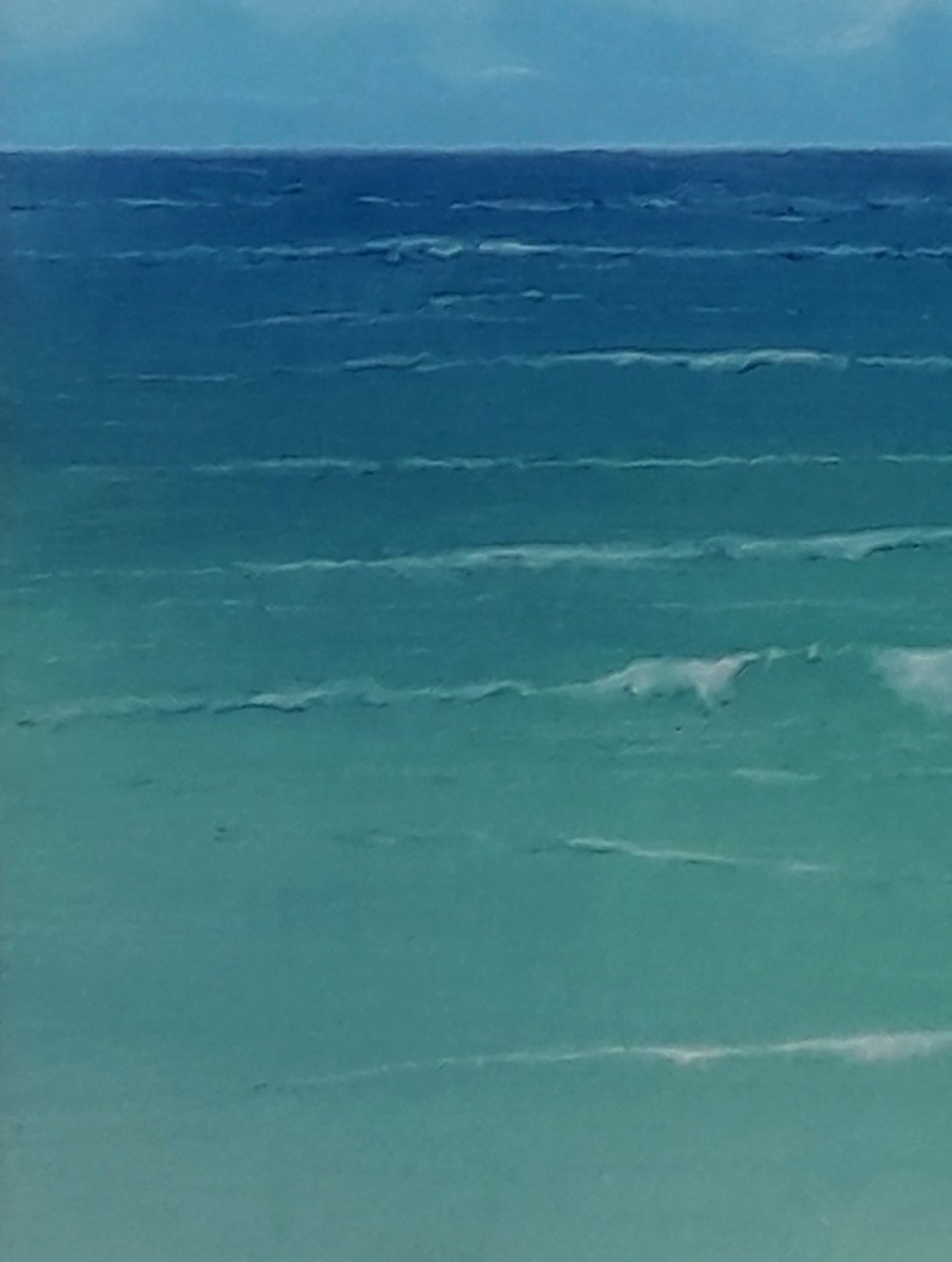 Calming turquoise ocean waves by Vasily Korkishko oil painting