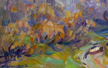 Oil Painting Forest Landscape 
