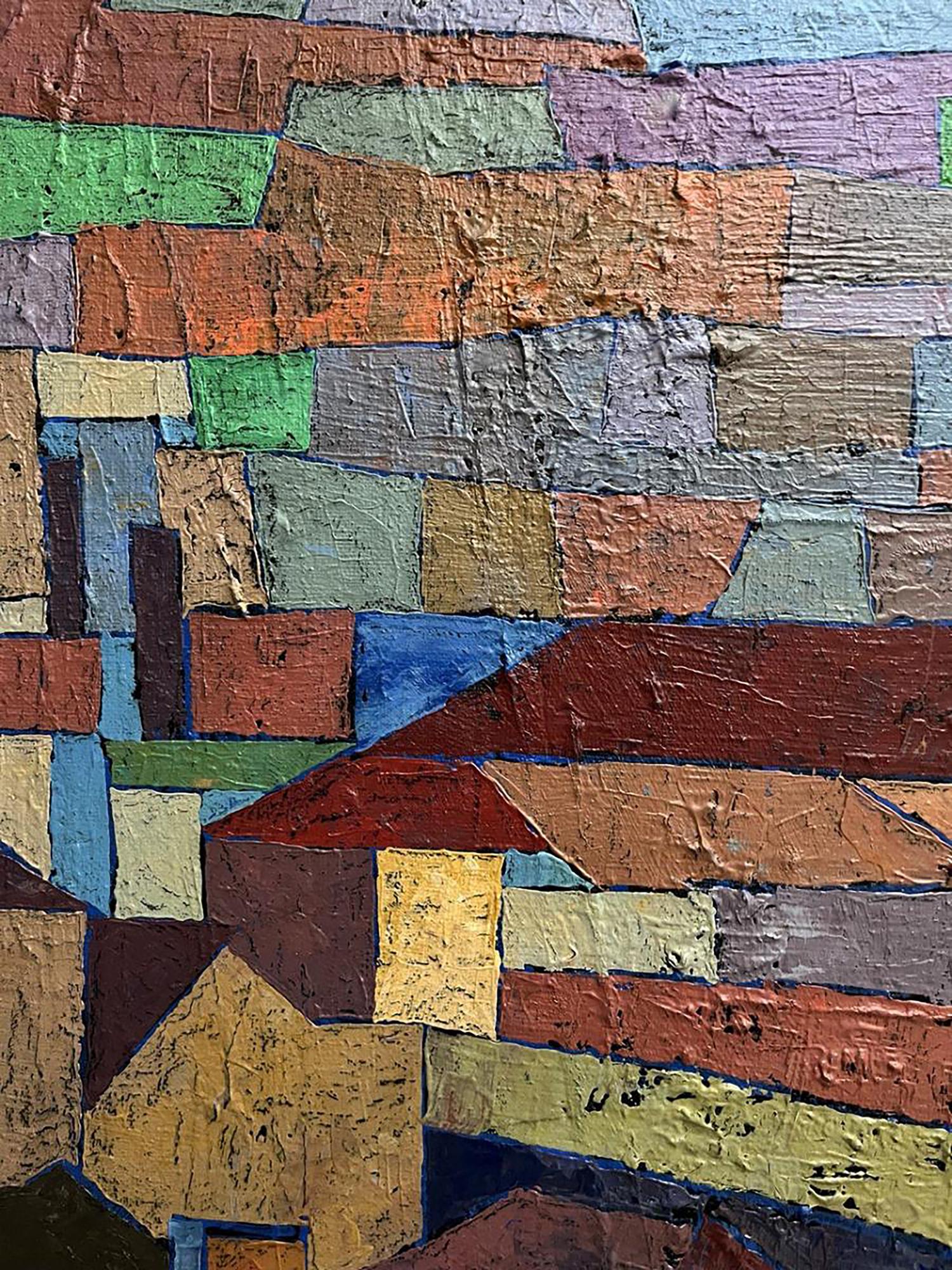 Oil painting Abstract Cityscape Serhiy Kovalev