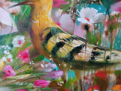 Abstract oil painting Festive Fauna Anatoly Tarabanov