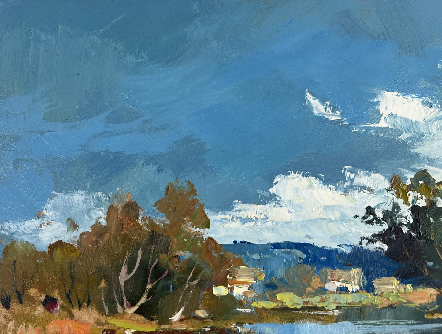 Oil painting Reflection of nature by Yuriy Suprunchuk impressionist landscape