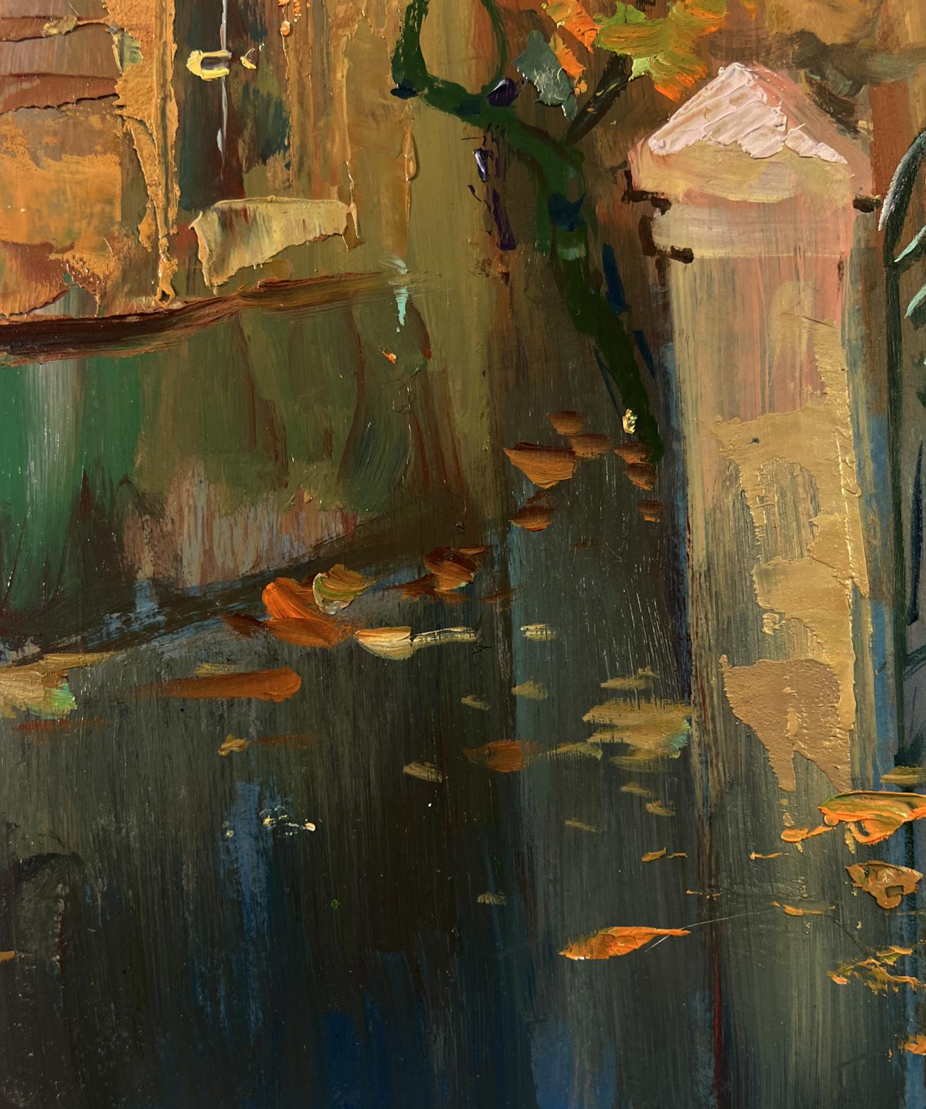 Oil painting Melancholic romance of autumn by Yuriy Suprunchuk
