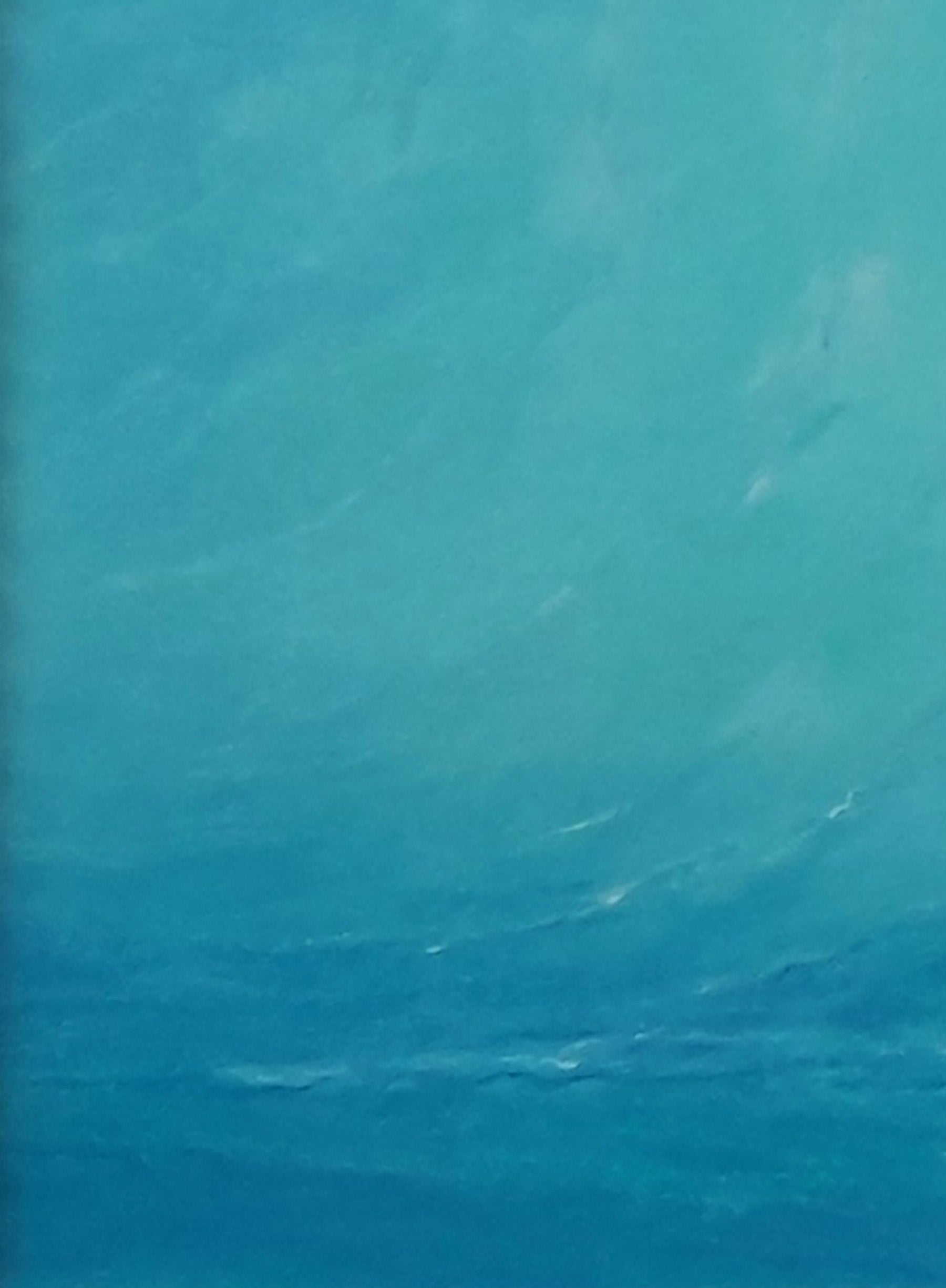 Oil painting The sound of the surf at dawn by Vasily Korkishko, textured blue abstract swirls