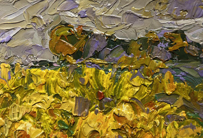 Oil painting Field of sunflowers by Oleksiy Ivanyuk vibrant fields