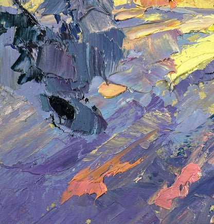 Oil painting The first rays of the sun in the east by Boris Serdyuk