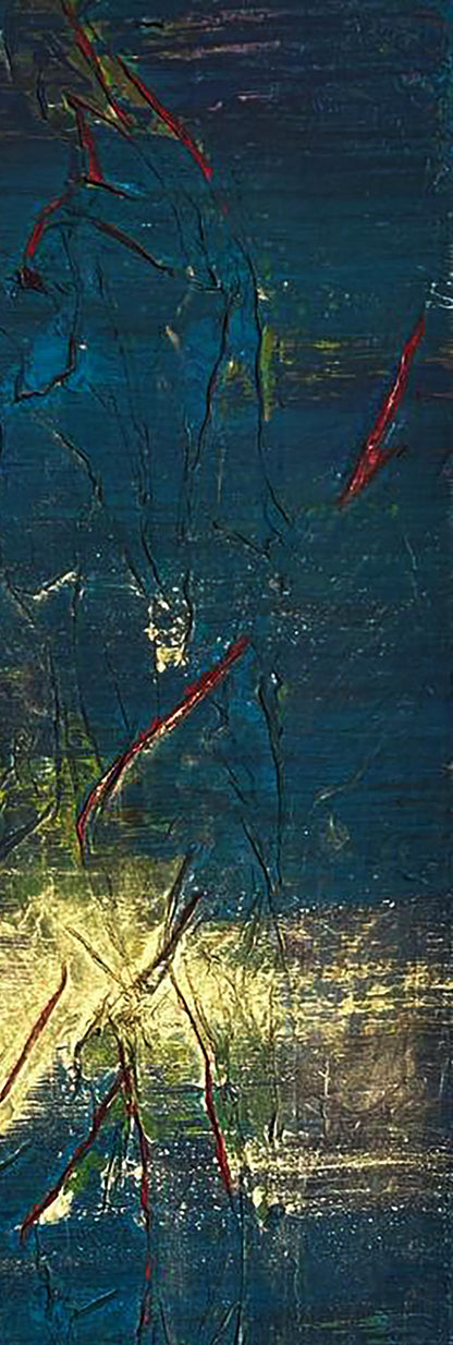 Abstract Night Adventure acrylic painting by Olga Melezhik