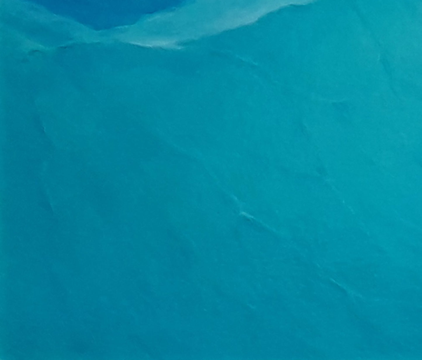 Textured turquoise plastic sheet for Vasily Korkishko seascape oil painting