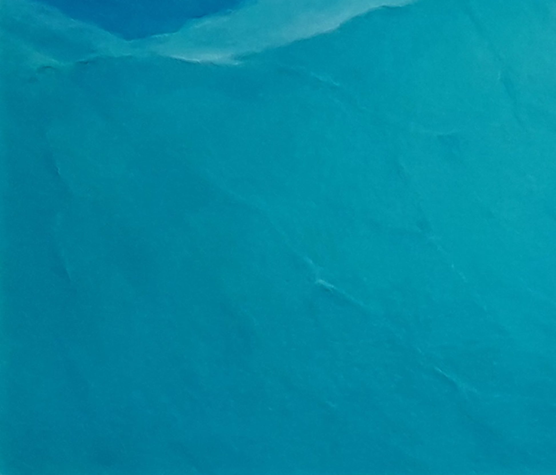 Textured turquoise plastic sheet for Vasily Korkishko seascape oil painting