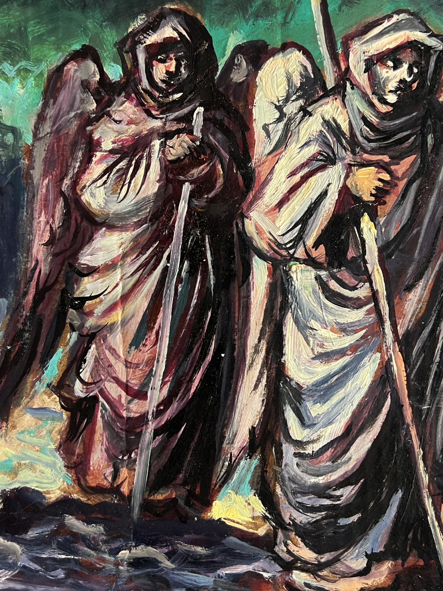 Oil painting The Messengers and Moses by Alexander Litvinov