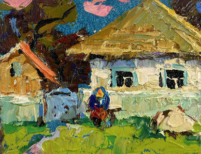 Vibrant impressionist oil painting Silence filled with warmth by Oleksiy Ivanyuk