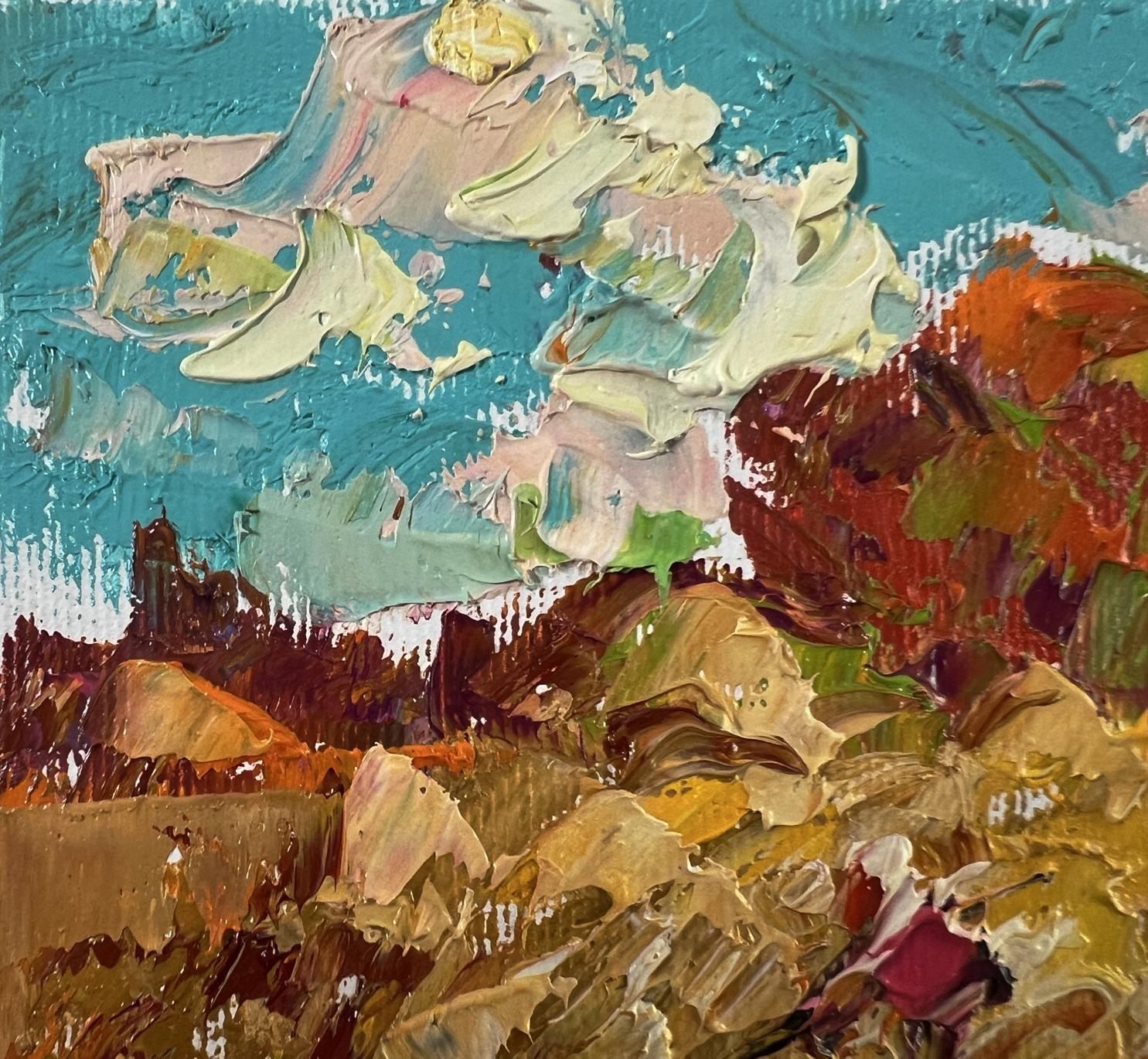 Vibrant impressionist oil painting Daytime haymaking by Oleksiy Ivanyuk