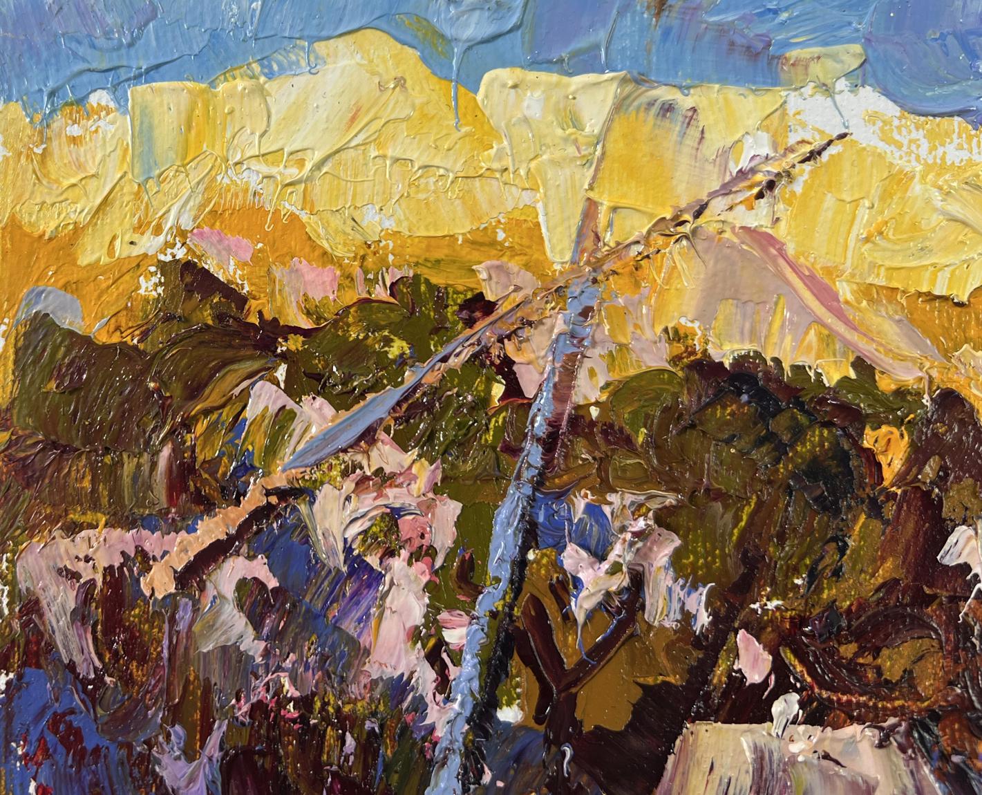 Vibrant impressionist oil painting Shadows of Evening by Oleksiy Ivanyuk