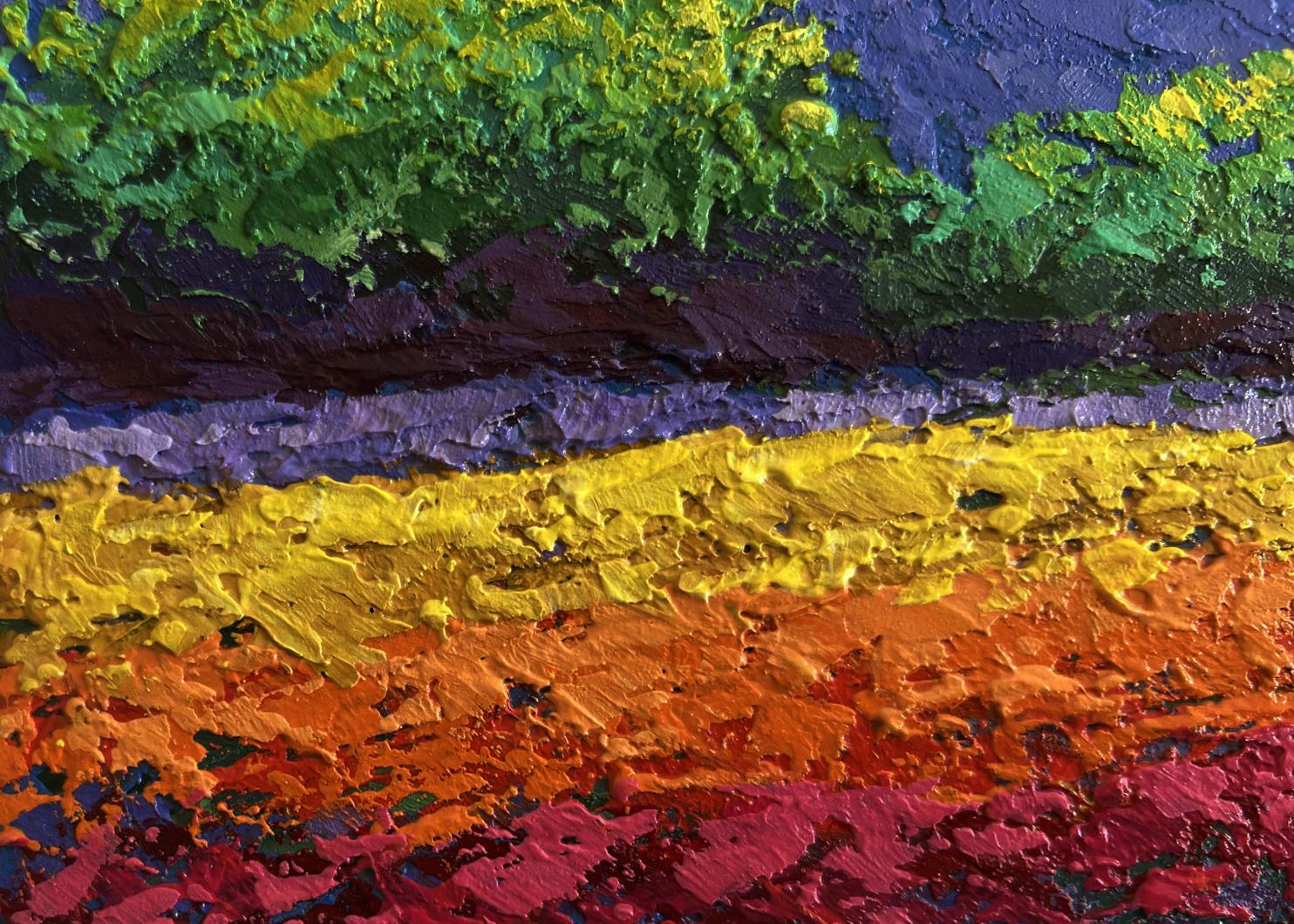 Vibrant Warm Evening Wind oil painting by V. Zadorozhnya