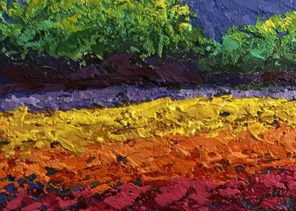 Vibrant Warm Evening Wind oil painting by V. Zadorozhnya