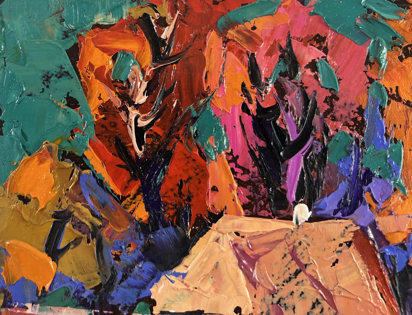 Vibrant Autumn is knocking on the windows oil painting by Oleksiy Ivanyuk
