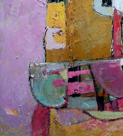 Oil painting Tower by Tatyana Shulyak with vibrant textured brushstrokes