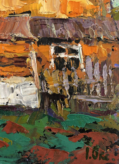 Vibrant Winds and sun of summer oil painting by Oksana Ivanyuk