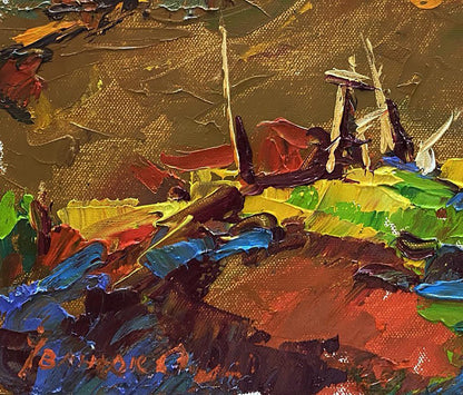 Vibrant impressionist oil painting In the Evening by Oleksiy Ivanyuk