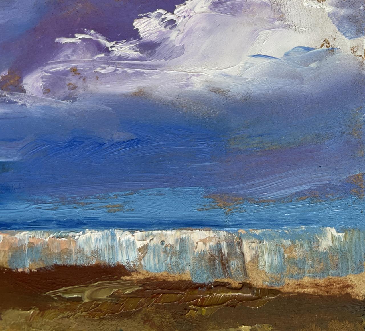 Oil painting After the thunderstorm by Yuriy Suprunchuk dramatic sea and sky
