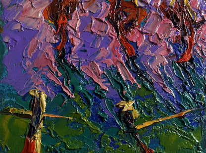 Vibrant impressionist oil painting Cool autumn evening by Oleksiy Ivanyuk