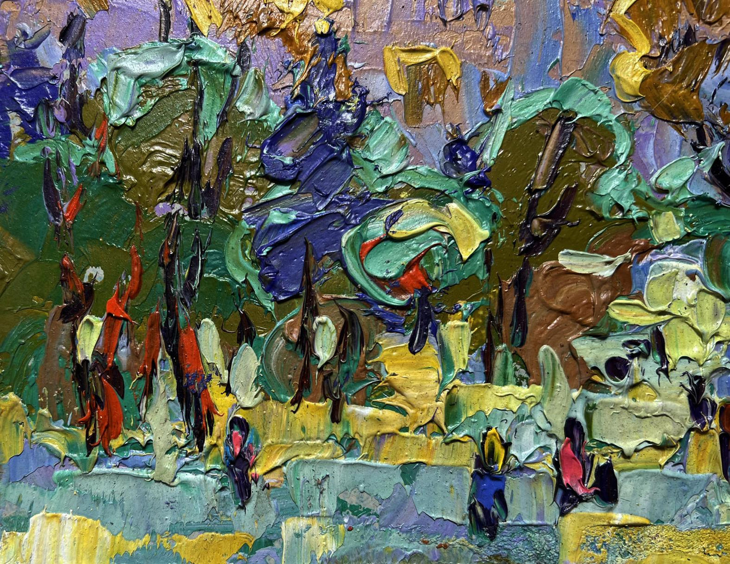 Vibrant impressionist oil painting Morning bustle of the city by Oleksiy Ivanyuk