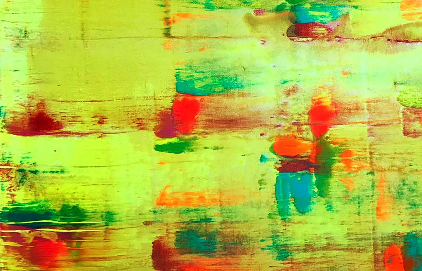 Vibrant acrylic painting What Color is Yellow by Olga Melezhik