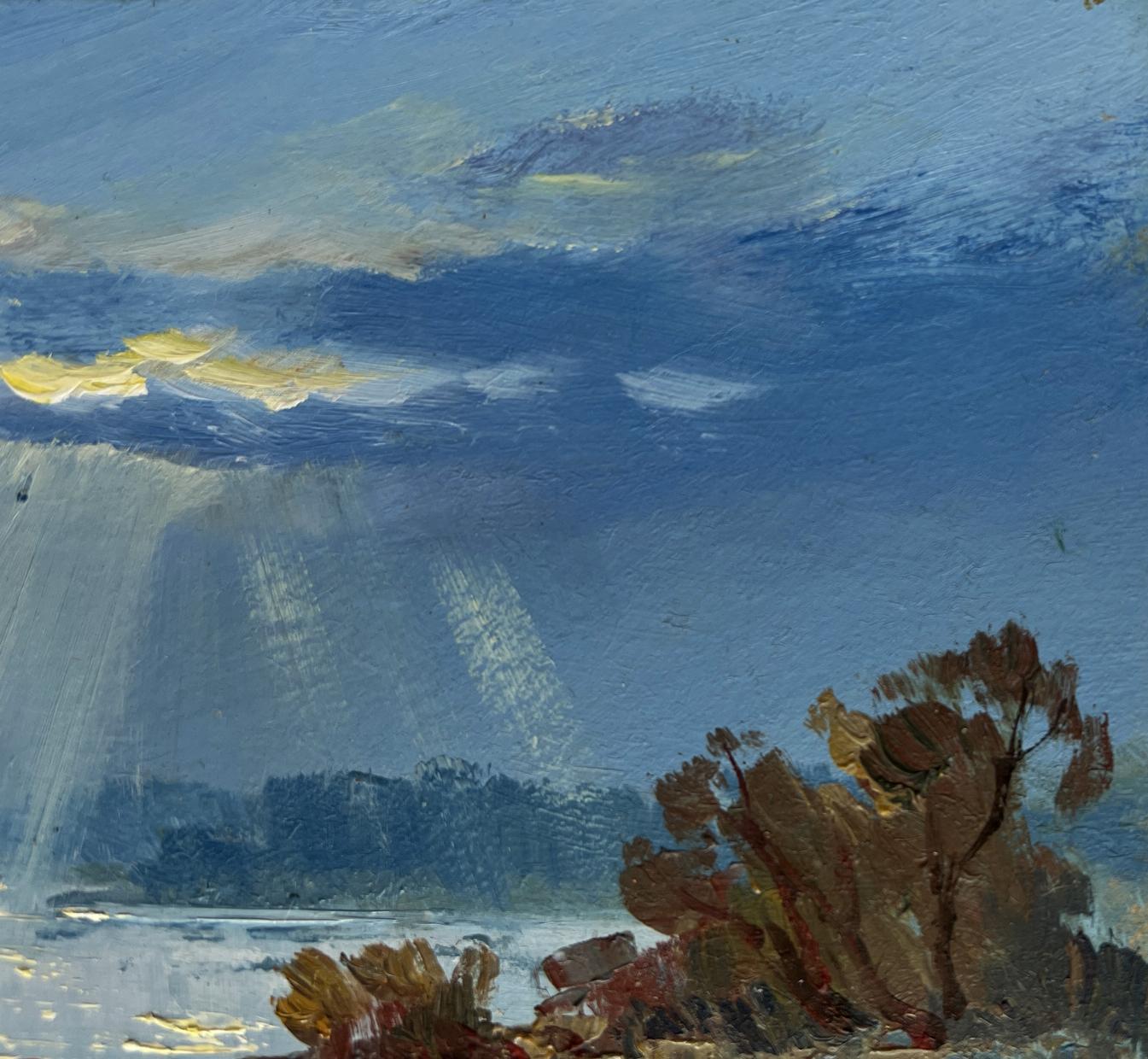 Oil painting Rays of sun through clouds by Yuriy Suprunchuk