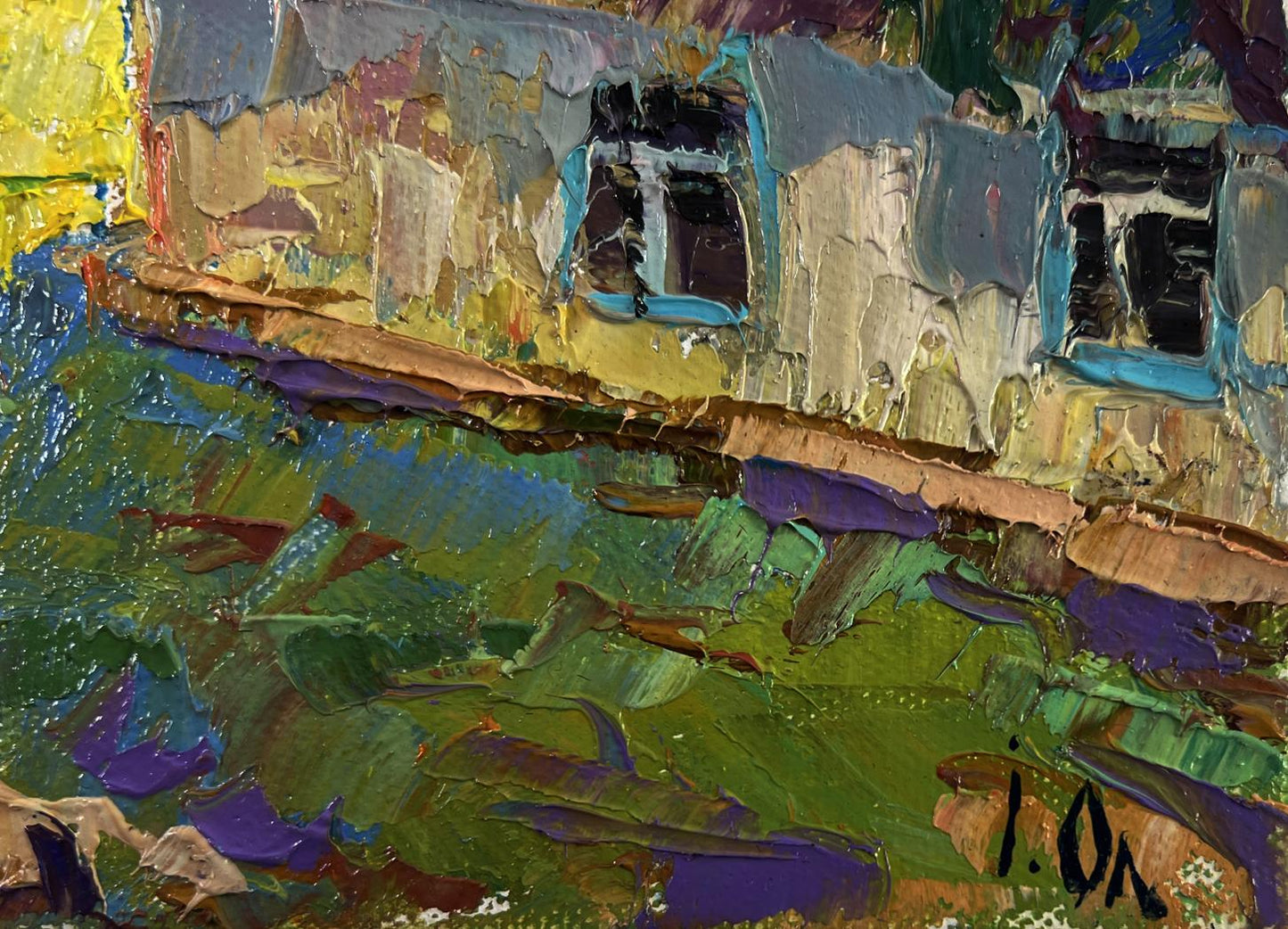 Vibrant impressionist oil painting Silence under the evening sky by Oleksiy Ivanyuk