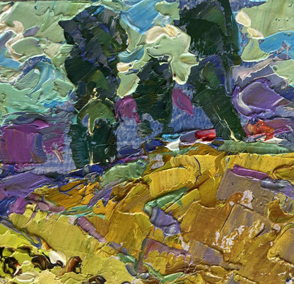 Vibrant impressionist oil painting Walking through the valley by Oleksiy Ivanyuk