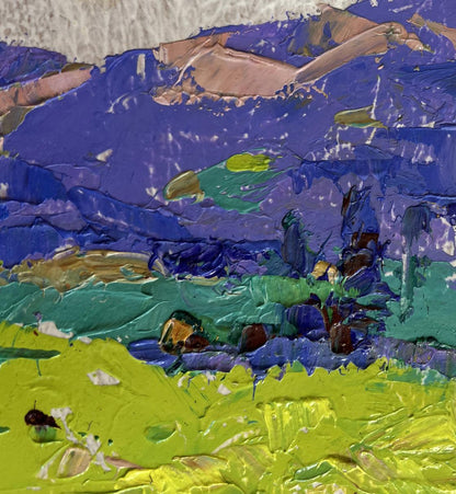 Vibrant oil painting In the spring meadows by Oleksiy Ivanyuk