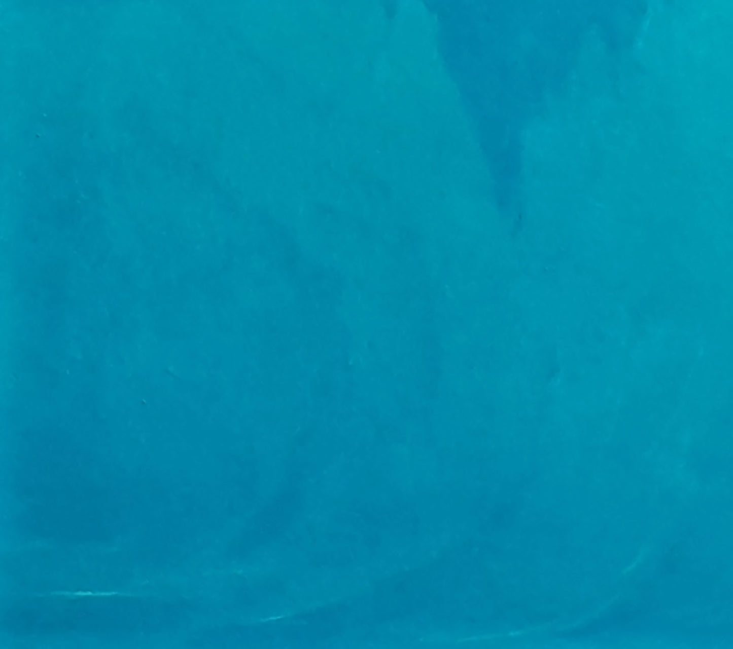 Solid teal plastic sheet for Vasily Korkishko sea oil painting