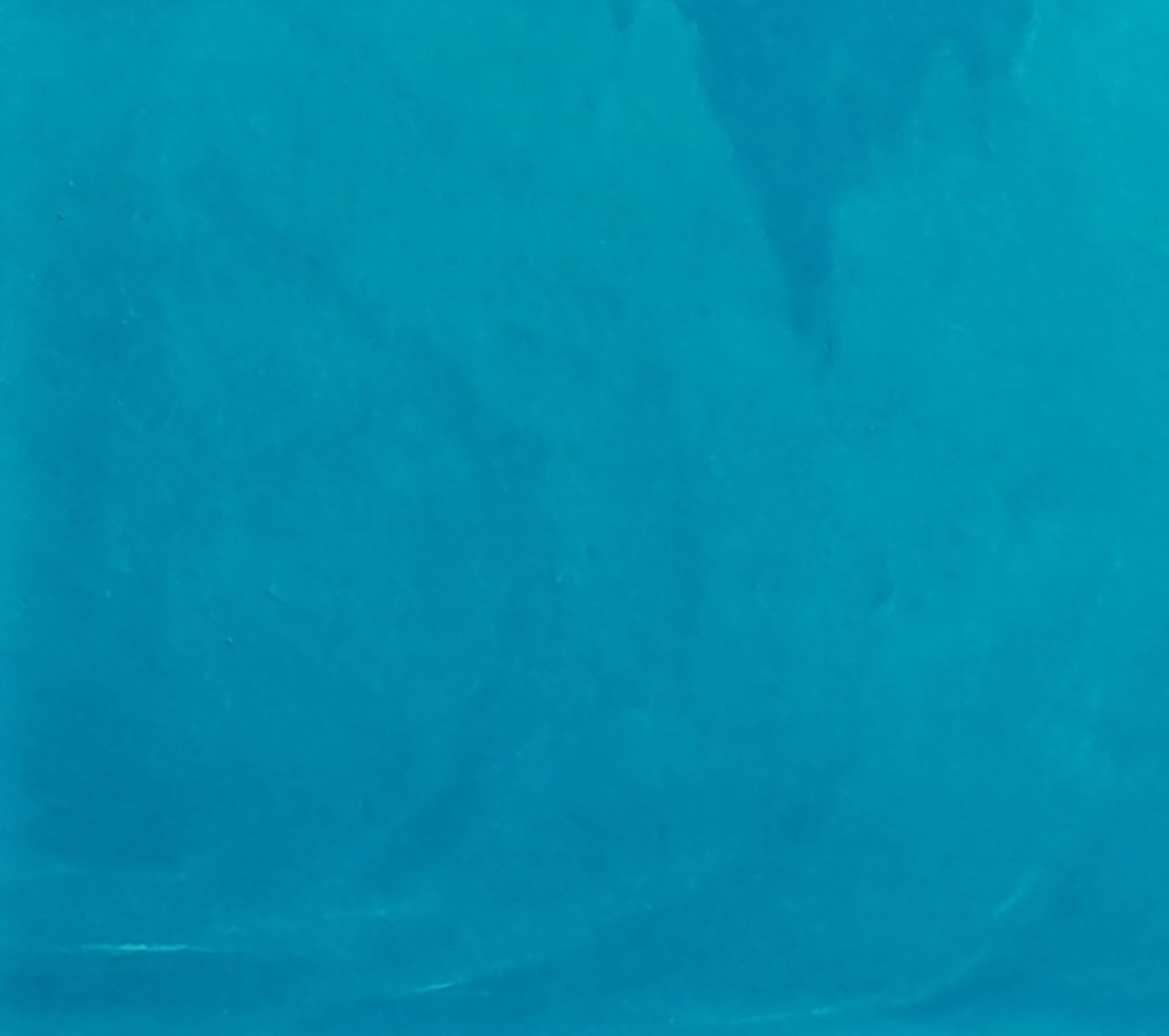 Solid teal plastic sheet for Vasily Korkishko sea oil painting