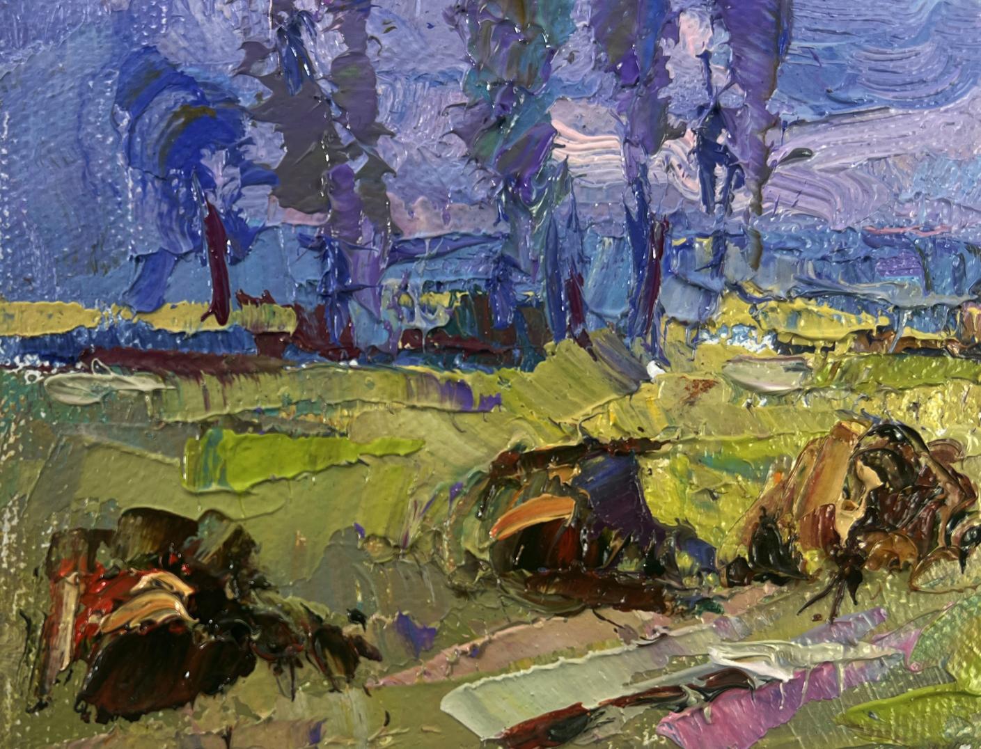 Oil painting Spring coolness hugging the earth by Oleksiy Ivanyuk