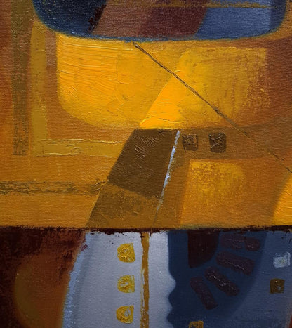 Abstract Urban Jazz Music oil painting by Sergiy Voichenko