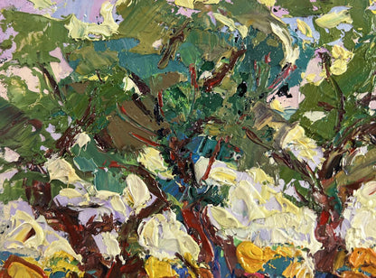 Vibrant impressionist oil painting Warmth in the Heart of the Heat by Oleksiy Ivanyuk