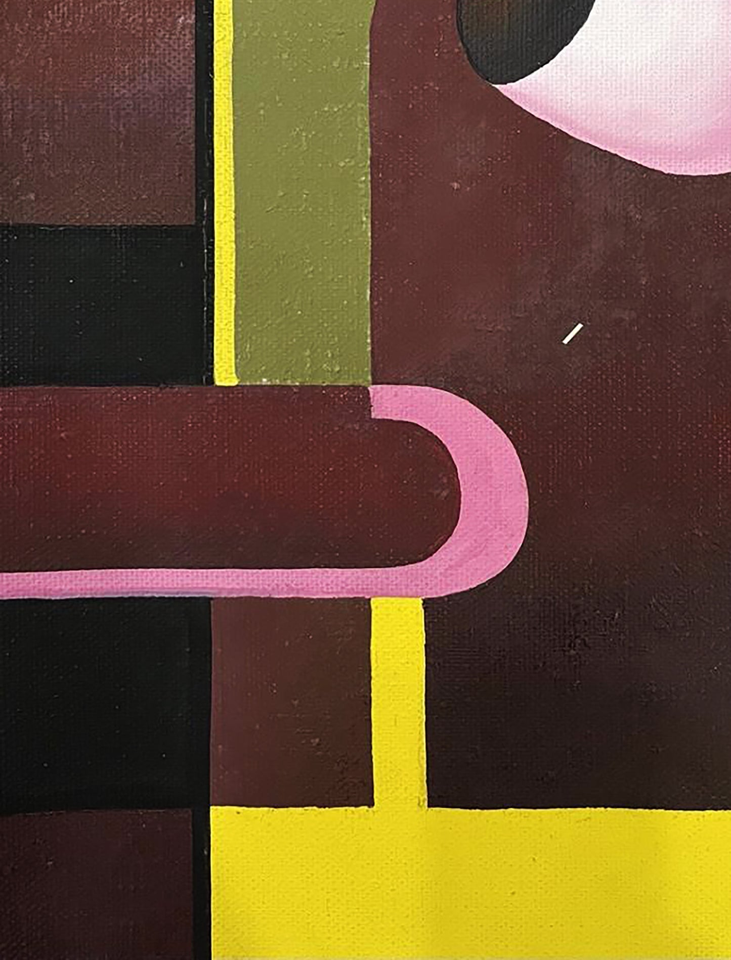 Oil painting Thoughts of Tenderness by Ihor Safonov with bold geometric shapes