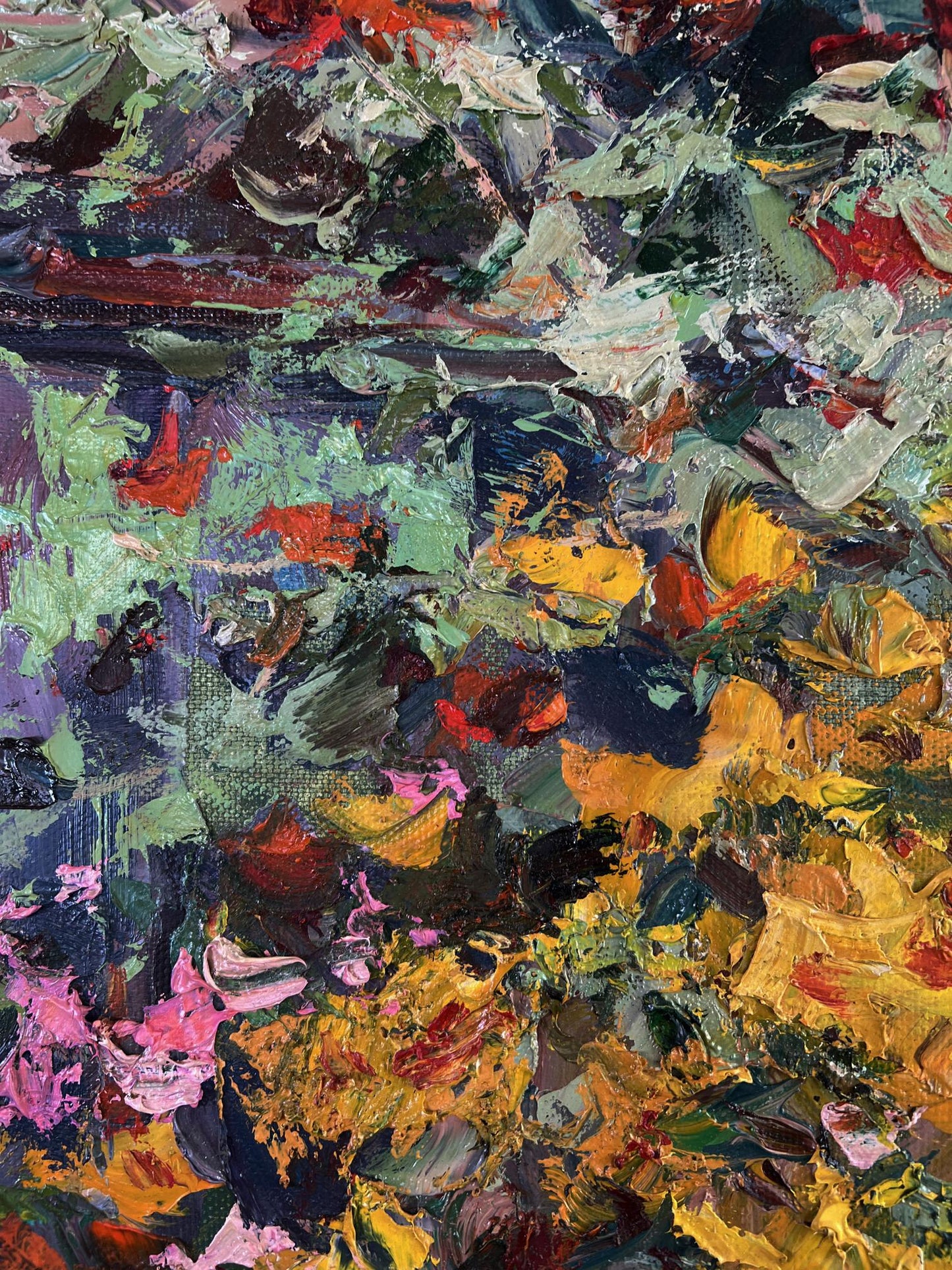 Oil painting Natures invitation by Alexander Cherednichenko vibrant abstract