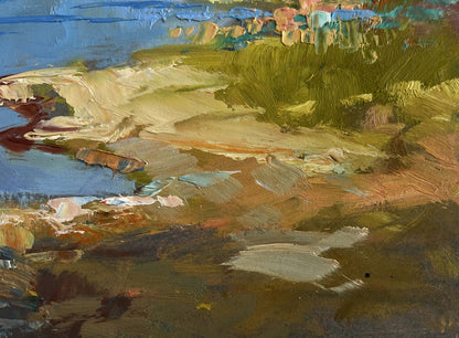 Impressionistic oil painting The quiet breath of the sea by Yuriy Suprunchuk