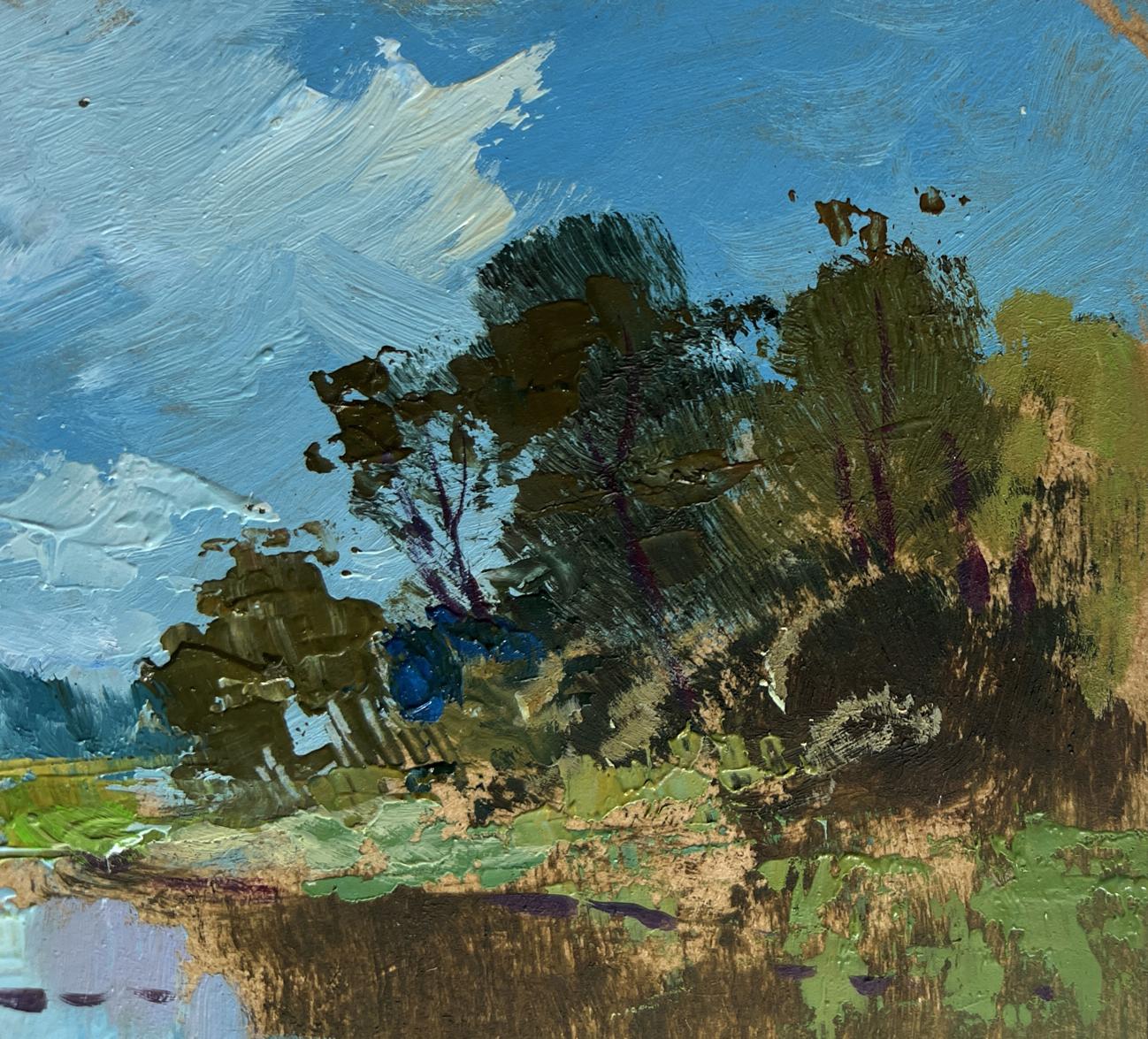 Impressionistic oil painting The Winding River by Yuriy Suprunchuk