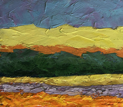 Oil painting Summer evening in the colors of nature by V. Zadorozhnya