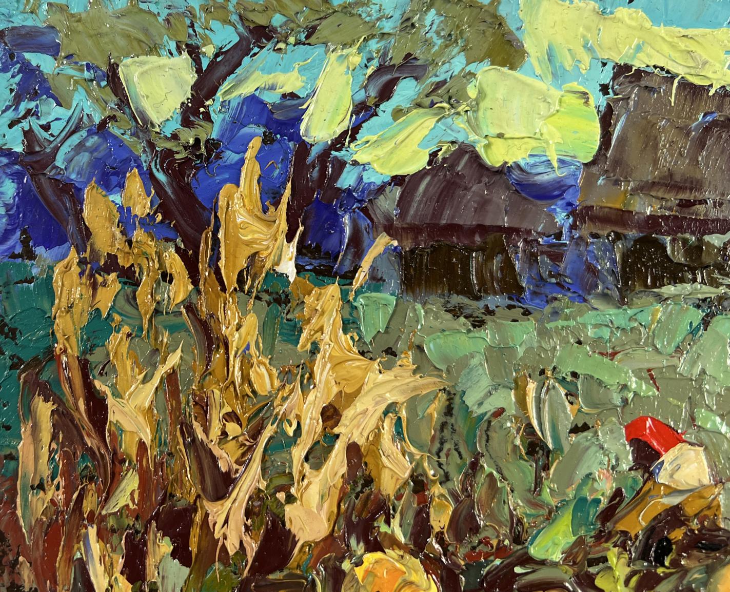Vibrant impressionist oil painting The Land That Gives Generosity by Oleksiy Ivanyuk