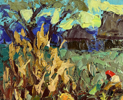 Vibrant impressionist oil painting The Land That Gives Generosity by Oleksiy Ivanyuk