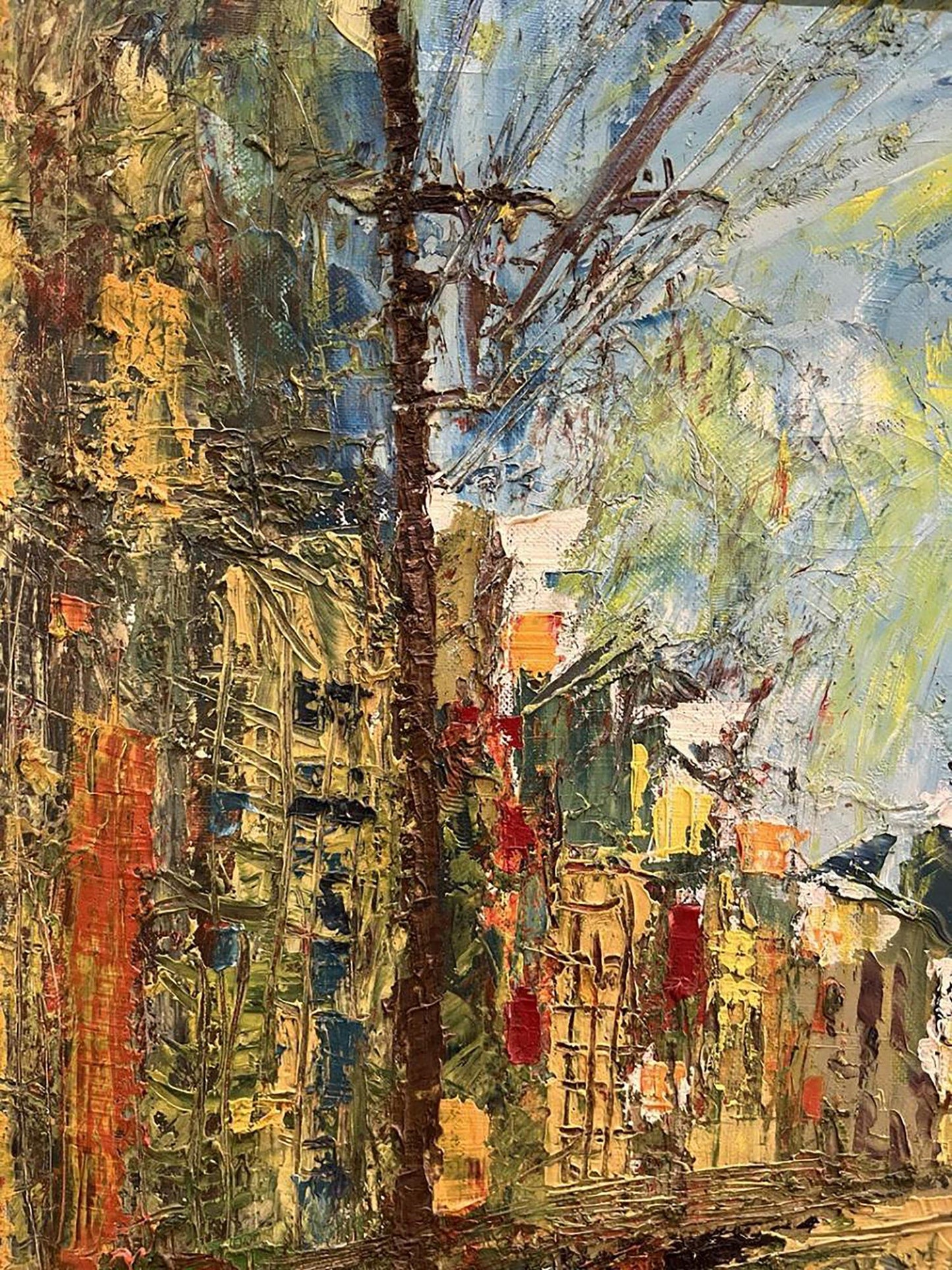 Oil painting City house Contemporary Art  Kovalev