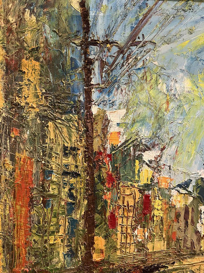 Oil painting City house Contemporary Art  Kovalev