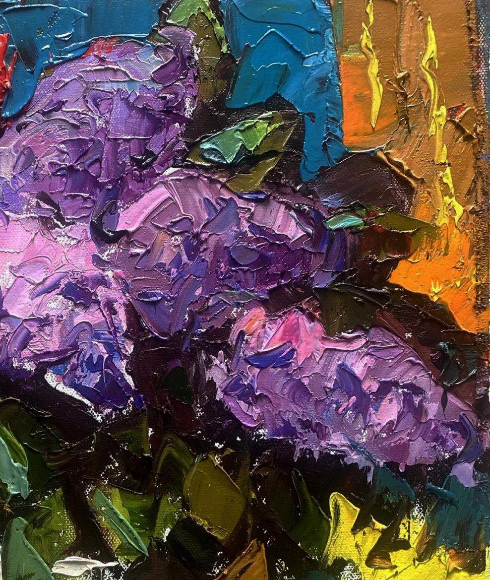 Oil painting The scent of lilac fills the room by Oleksiy Ivanyuk