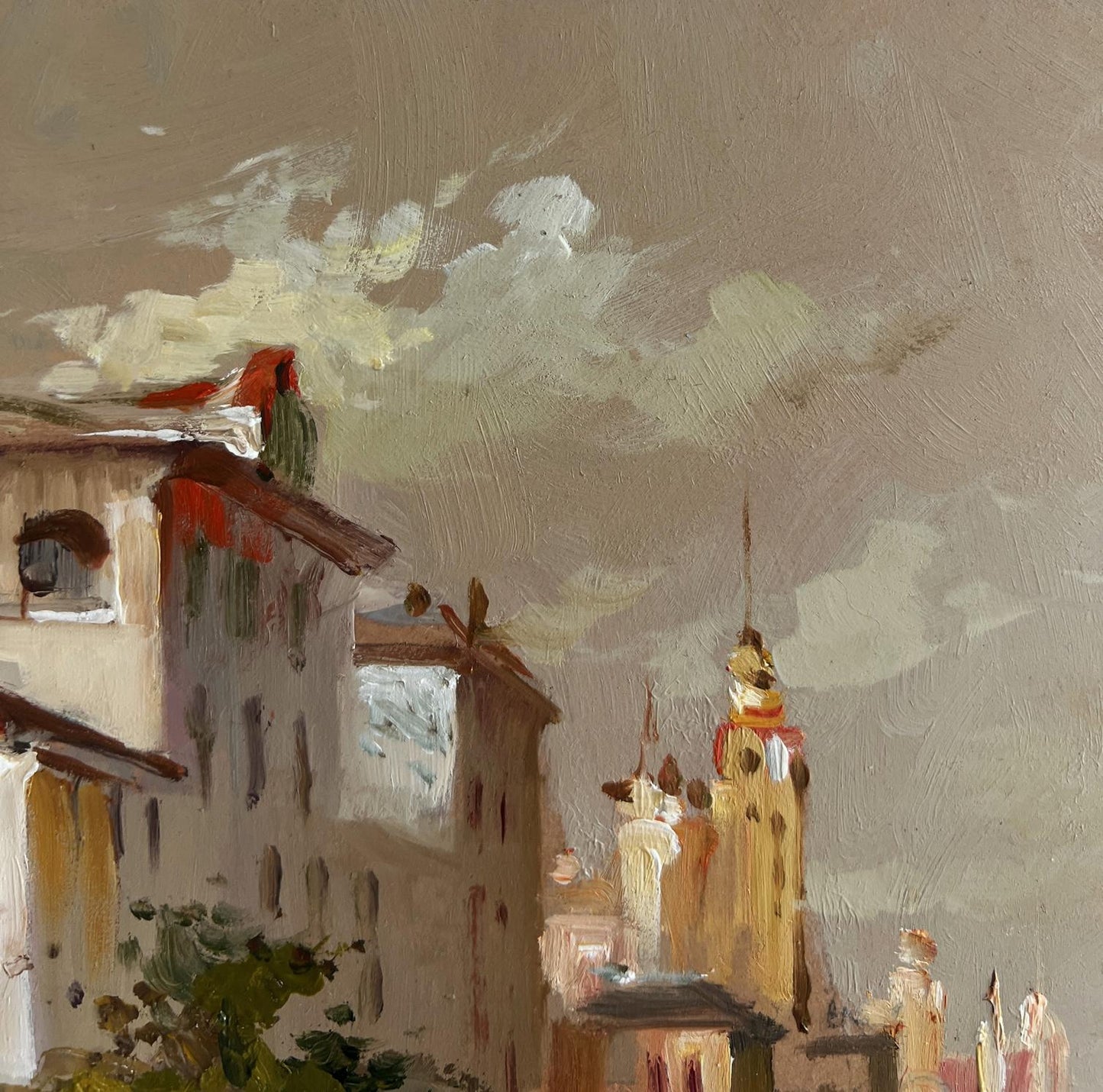 Oil painting Romantic evening in Venice by Yuriy Suprunchuk cityscape
