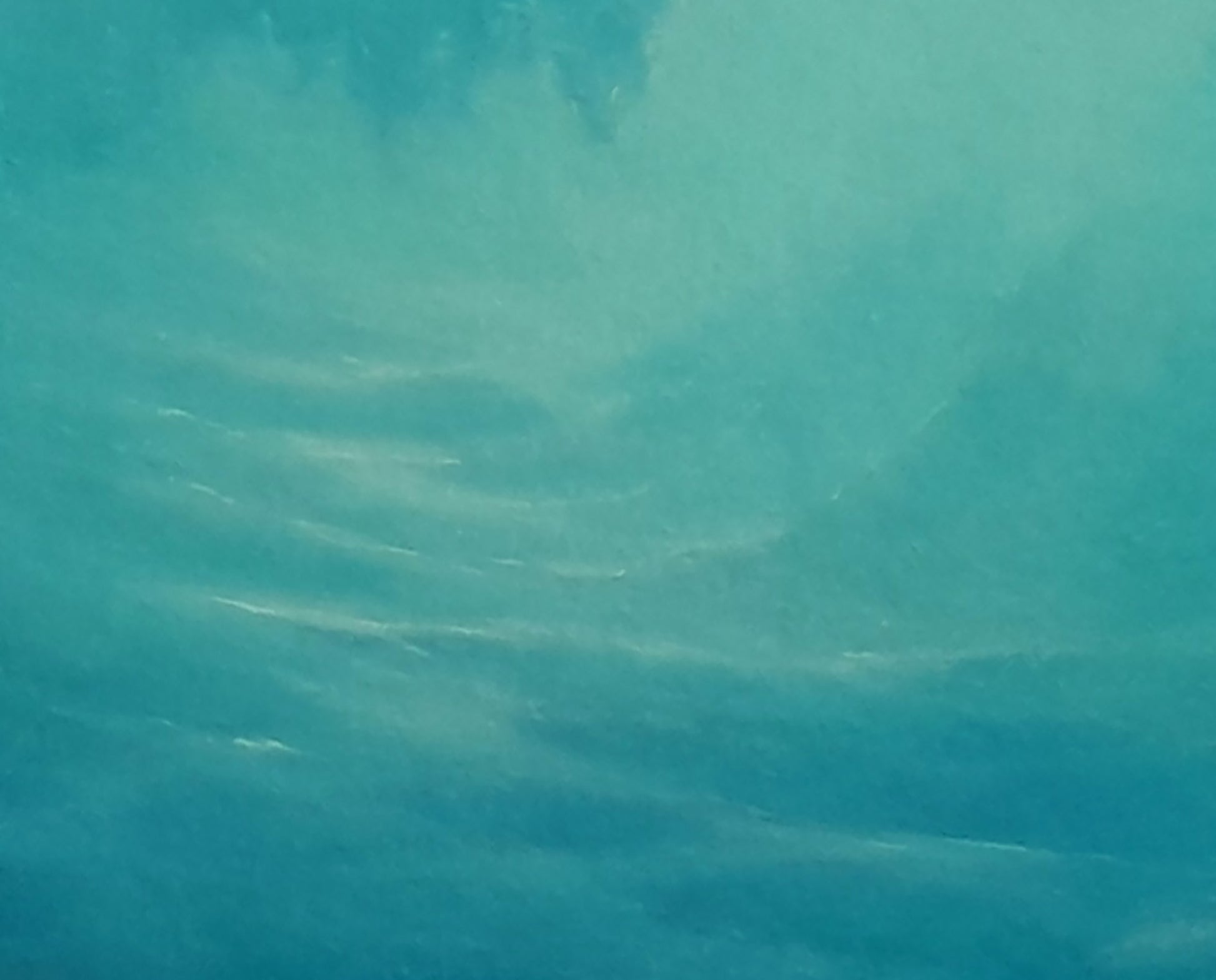 Blurry underwater oil painting Breath of the Seabed by Vasily Korkishko